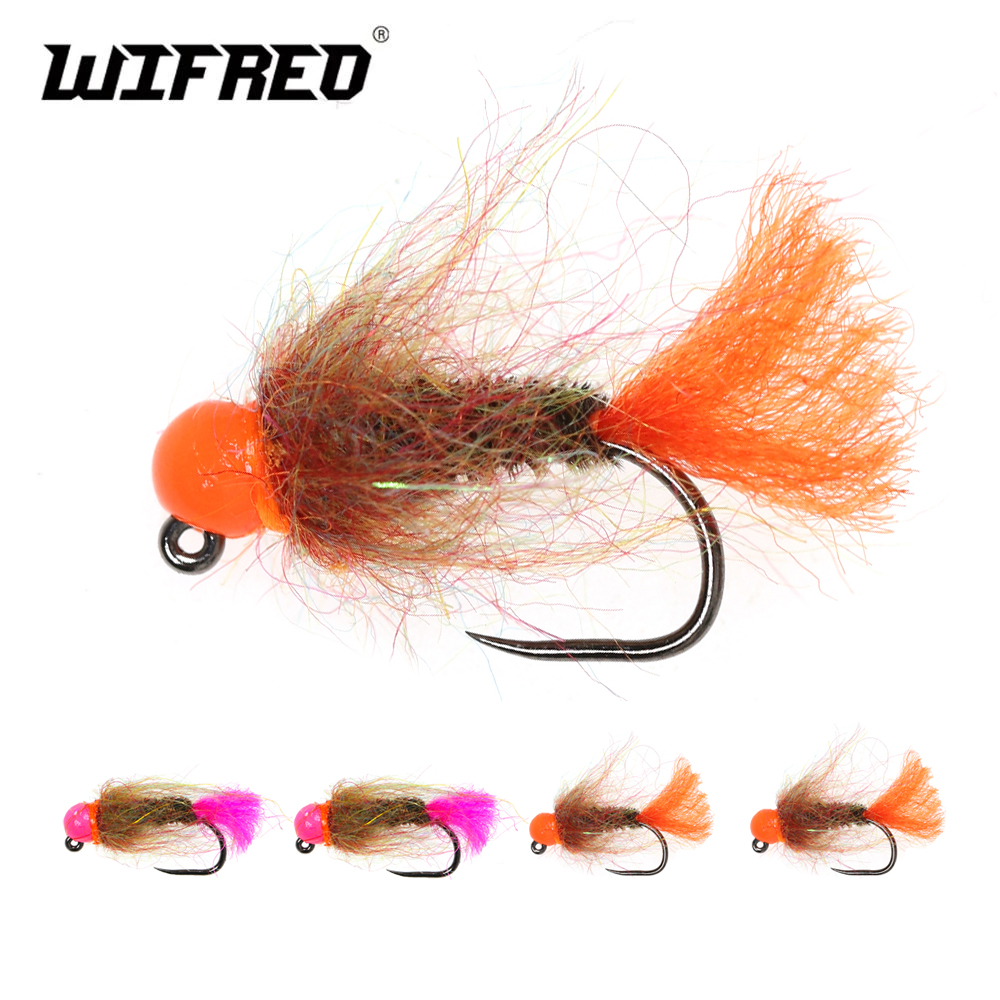 Fishing Hook Barbless - Wifeo 12 buah Tungsten Beadhead Nymph