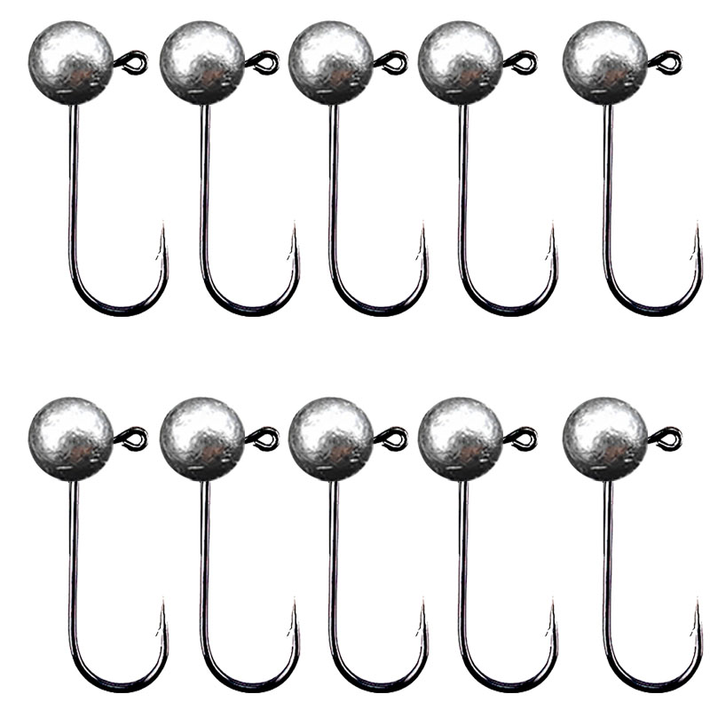 Fishing Hook Barbless - 10 buah/lot Jig kepala kail pancing