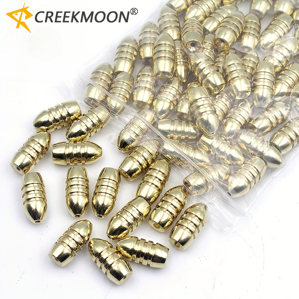 Fishing Hook Jig - Grosir 50pcs Pemberat Tembaga Emas untuk