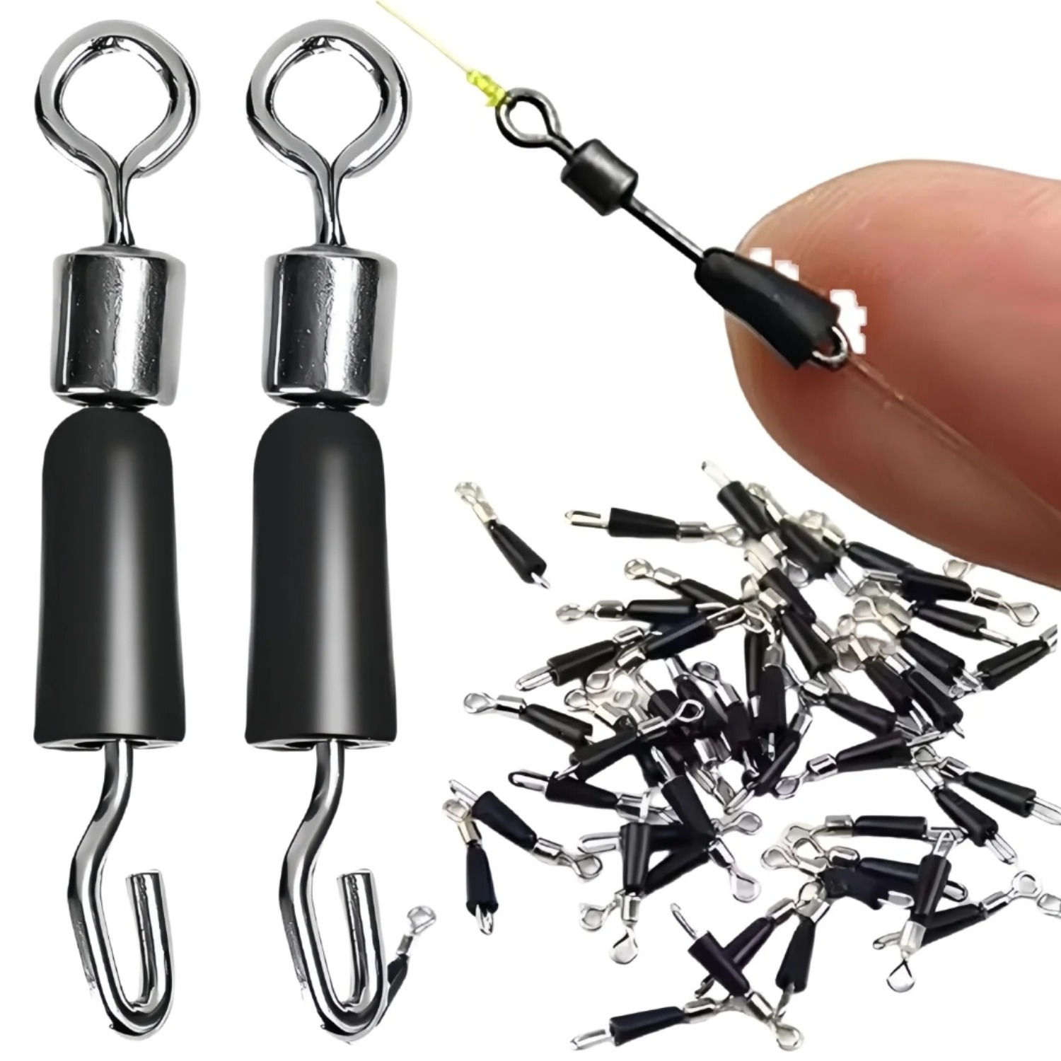 Fishing Hook Jig - 50pcs Penghubung Pancing Ikan Mas Quick