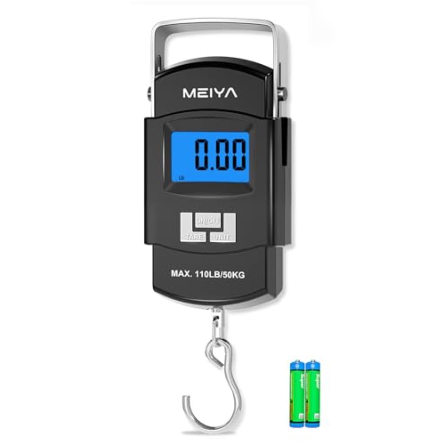 Fishing Hook Stainless Steel - Timbangan Ikan Digital 110lb/50kg dengan LCD