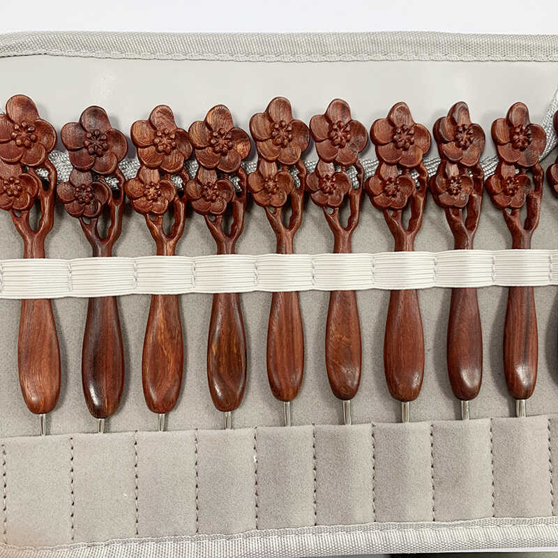 Fishing Hook Stainless Steel - Jarum Rajut Crochet Hook Gagang Kayu