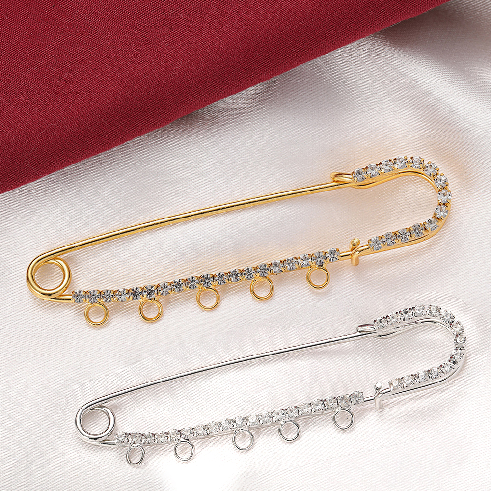 Fishing Hook Size - 5pcs Peniti Bros Berhias Berlian Imitasi