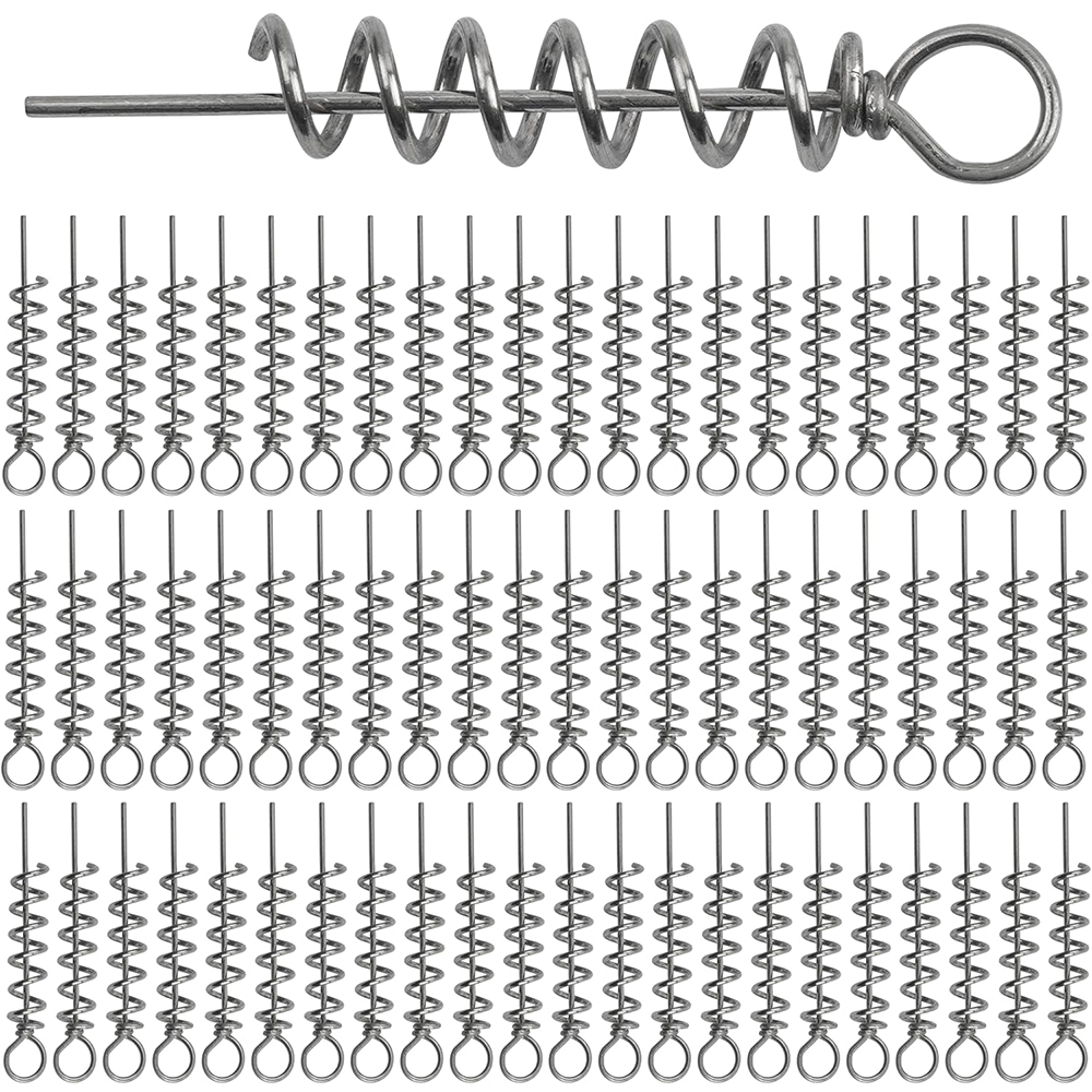 Fishing Hook Stainless Steel - 50 buah kunci Putar musim semi