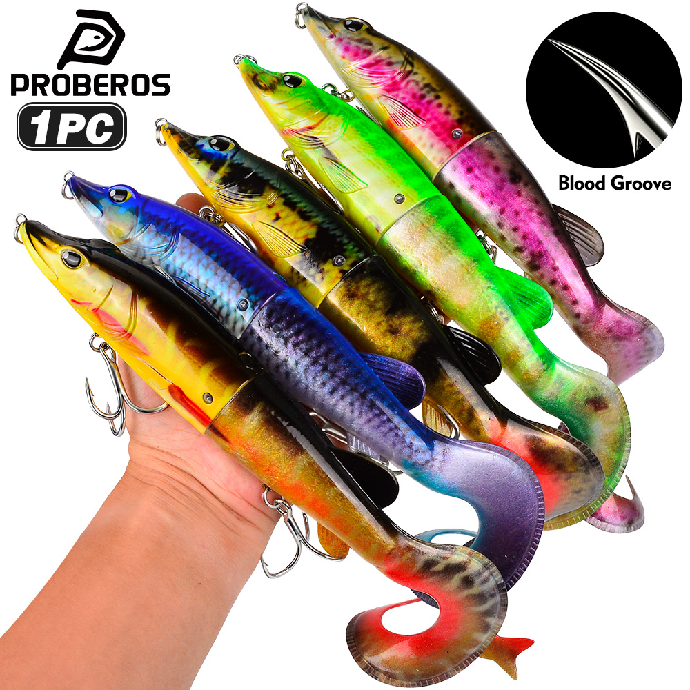 Fishing Hook Treble - PROBEROS 1PC Umpan Ikan Swimbait 2-Segmen