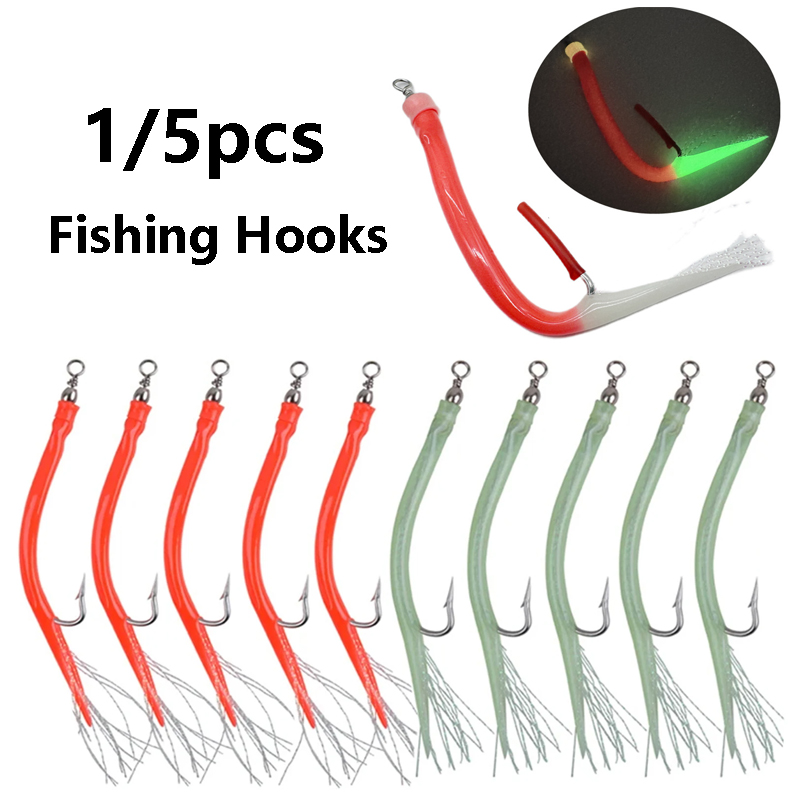 1/5Pcs Umpan Pancing Ikan Kod, - Fishing Hook Offset ulasan dan harga