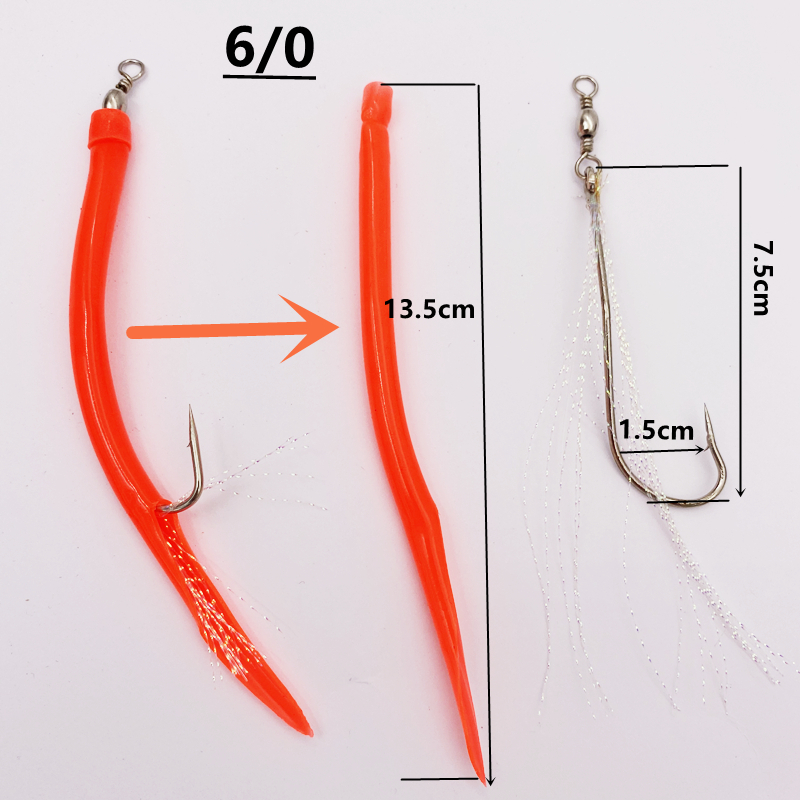 1/5Pcs Umpan Pancing Ikan Kod, - Fishing Hook Offset ulasan dan harga