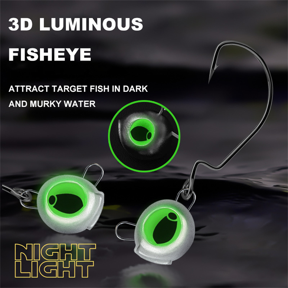 10 Buah Kepala Jig Tanpa Rumpu - Fishing Hook Weedless ulasan dan harga