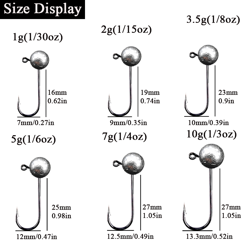 10 buah/lot Jig kepala kail pa - Fishing Hook Barbless ulasan dan harga