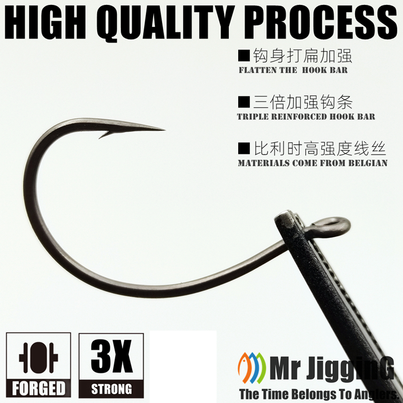 Mr JigginG PTFE Kait Aneh Gese - Fishing Hook Offset ulasan dan harga