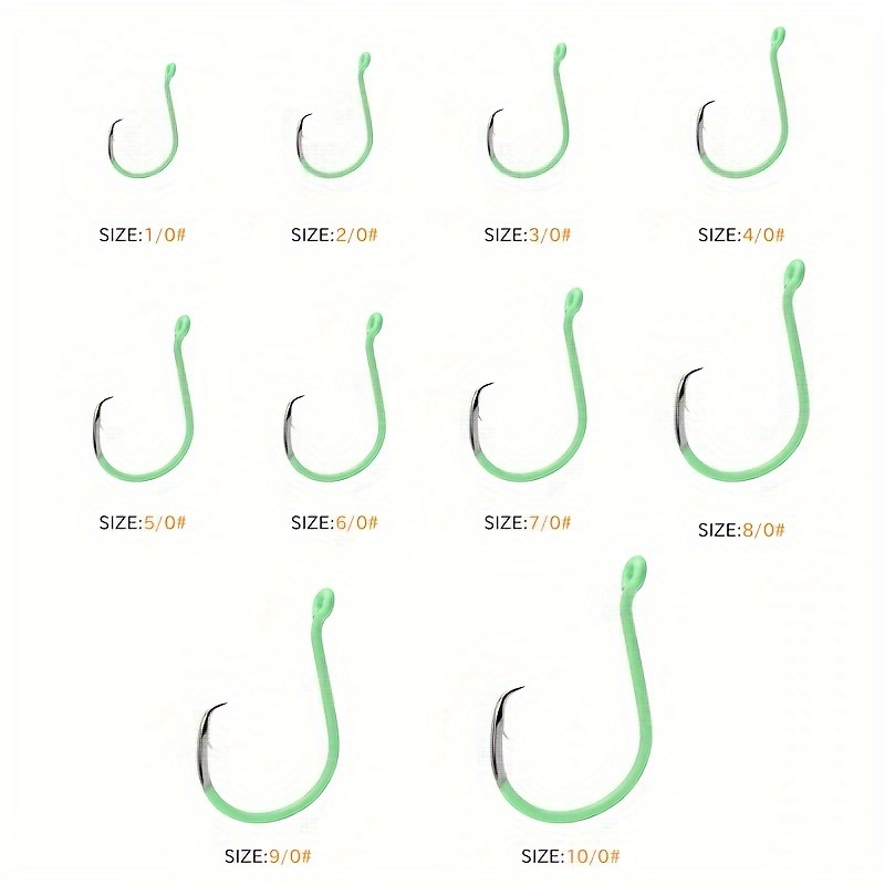 ZYZHE 10 Buah/Kotak Kail Lingk - Fishing Hook Circle ulasan dan harga