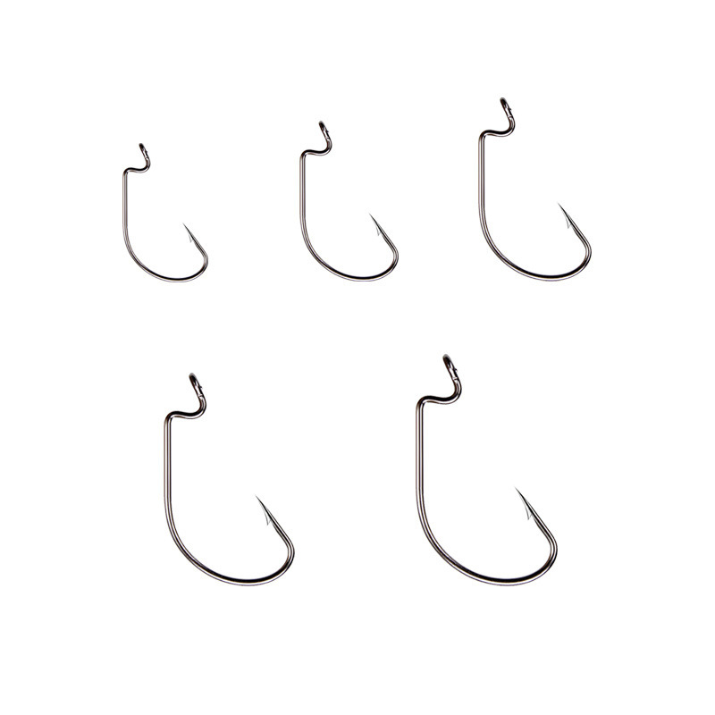 50 buah kail cacing lebar kail - Fishing Hook Offset ulasan dan harga