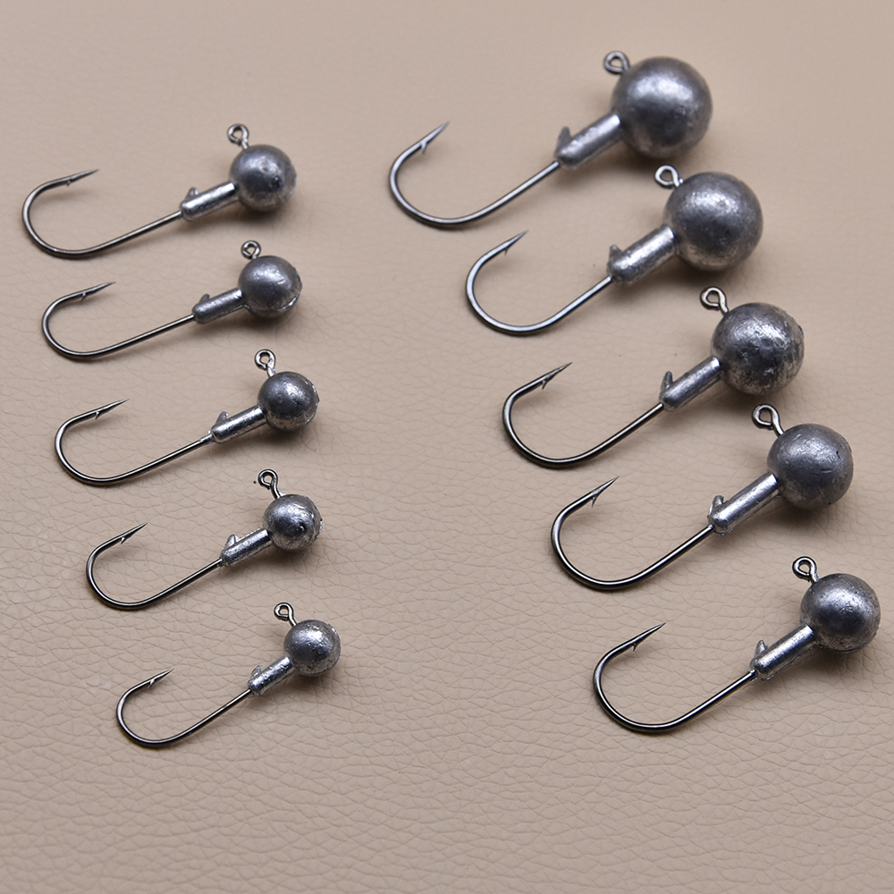MrLurion 50pcs 1g-28g jig head - Fishing Hook Weedless ulasan dan harga