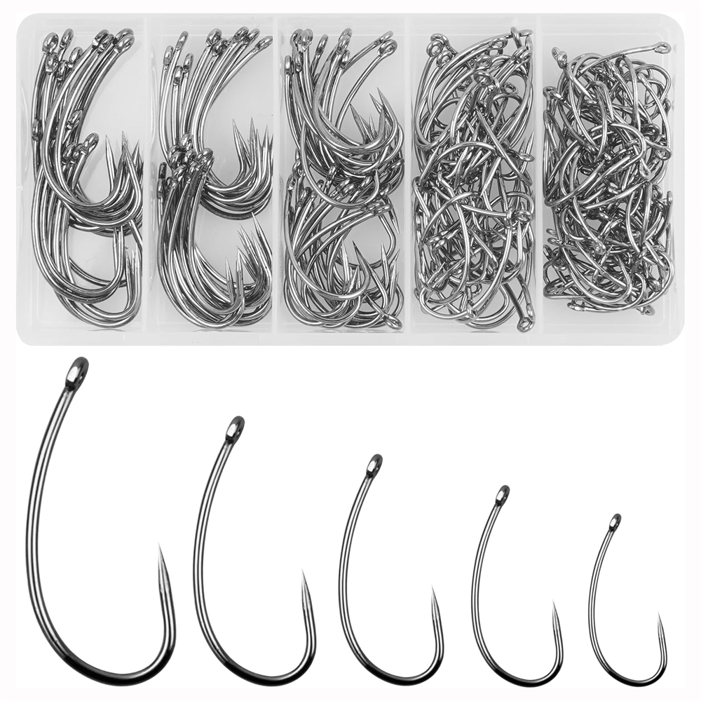 180 buah Kit kait pancing Barb - Fishing Hook Barbless ulasan dan harga