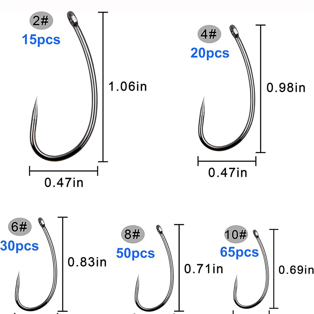 180 buah Kit kait pancing Barb - Fishing Hook Barbless ulasan dan harga