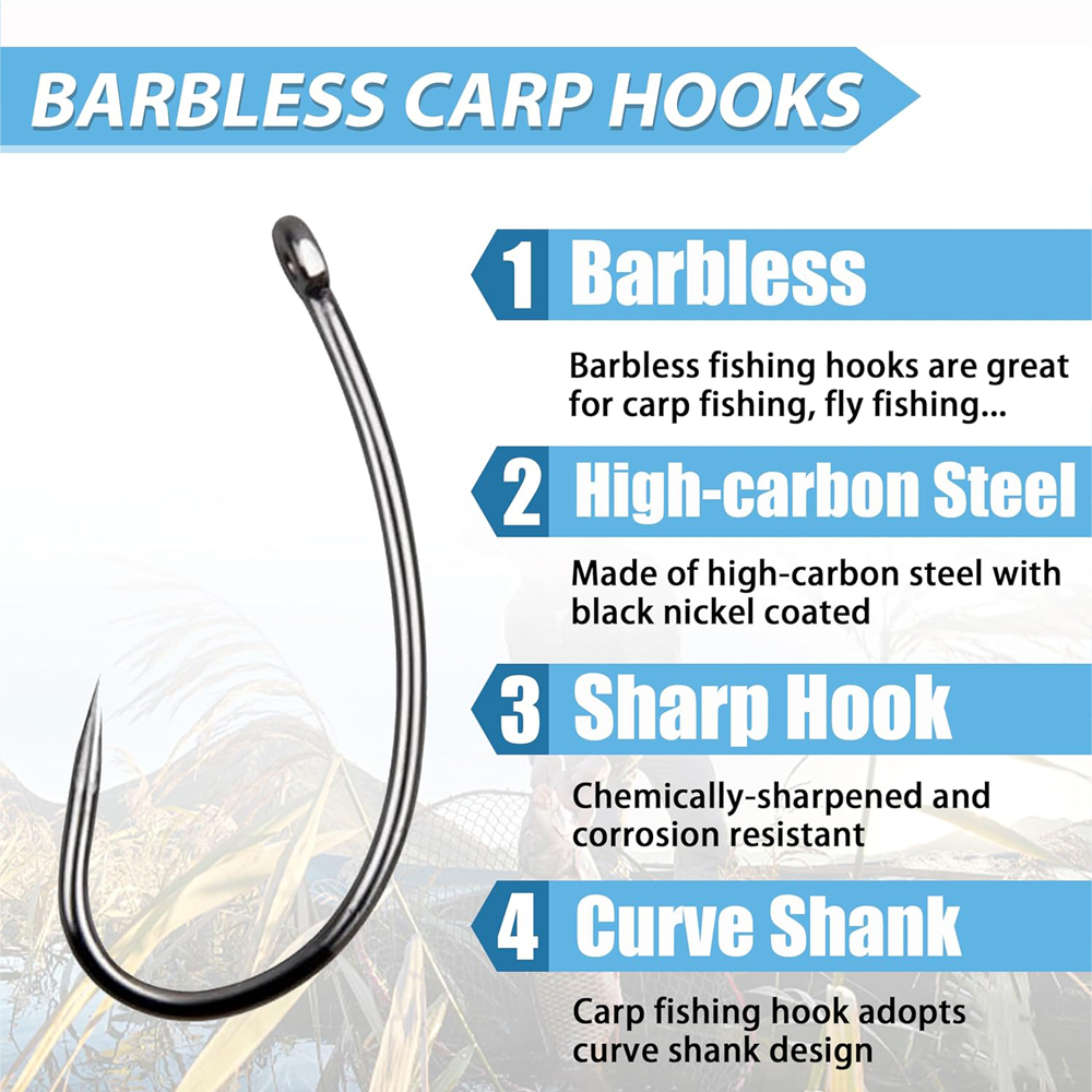 180 buah Kit kait pancing Barb - Fishing Hook Barbless ulasan dan harga