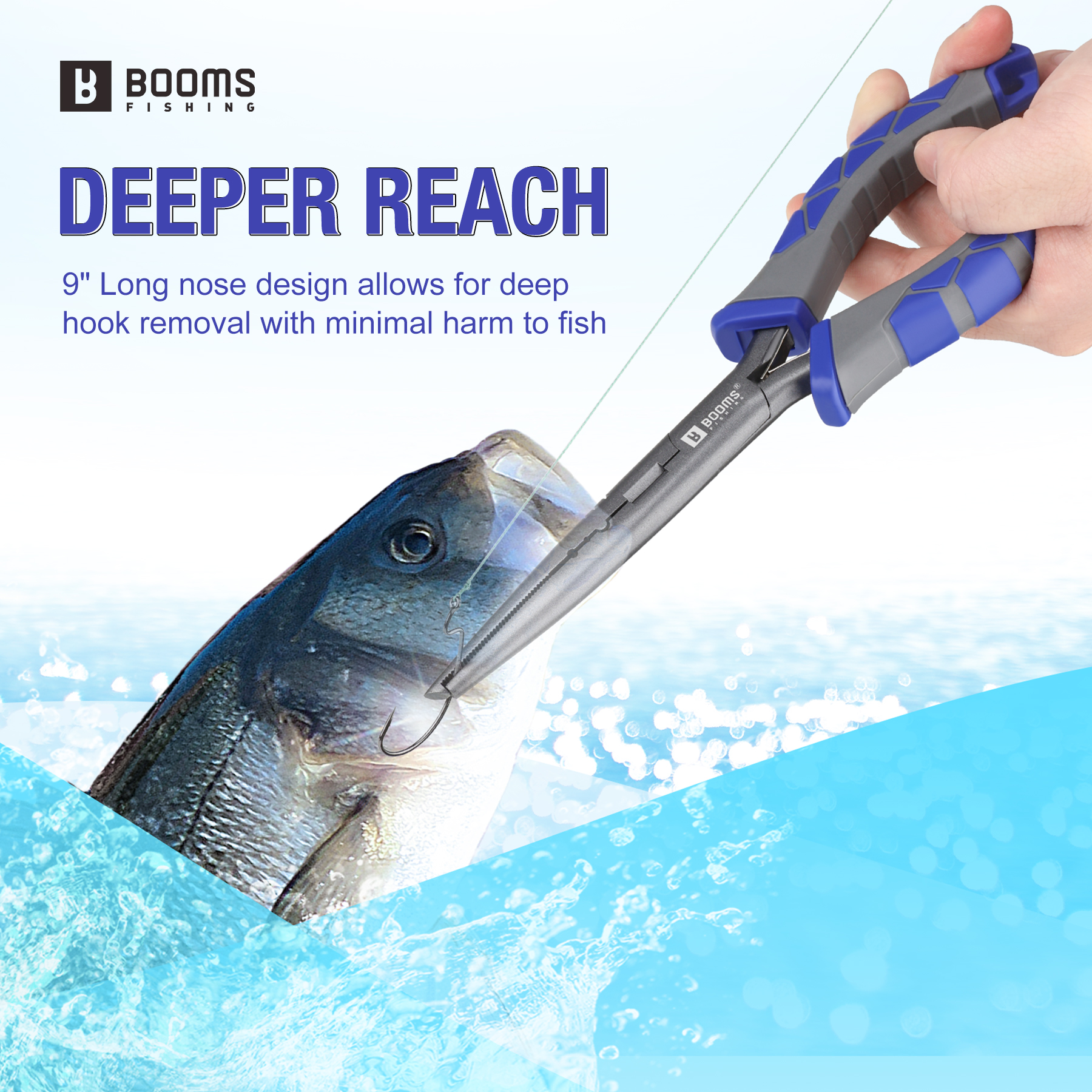 Booming Memancing XW10 23Cm Ta - Fishing Hook Remover ulasan dan harga