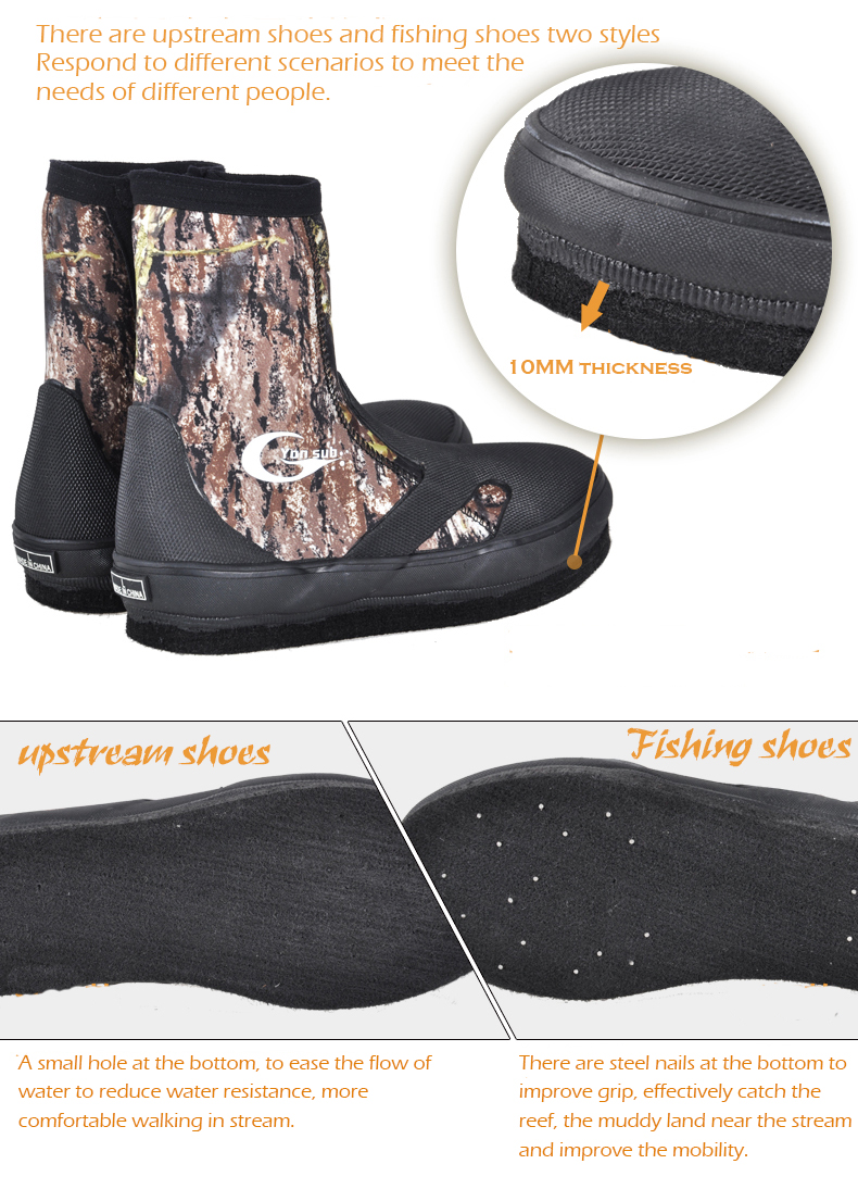 Sepatu Selam Neoprene Camo unt - Fishing Hook Size ulasan dan harga