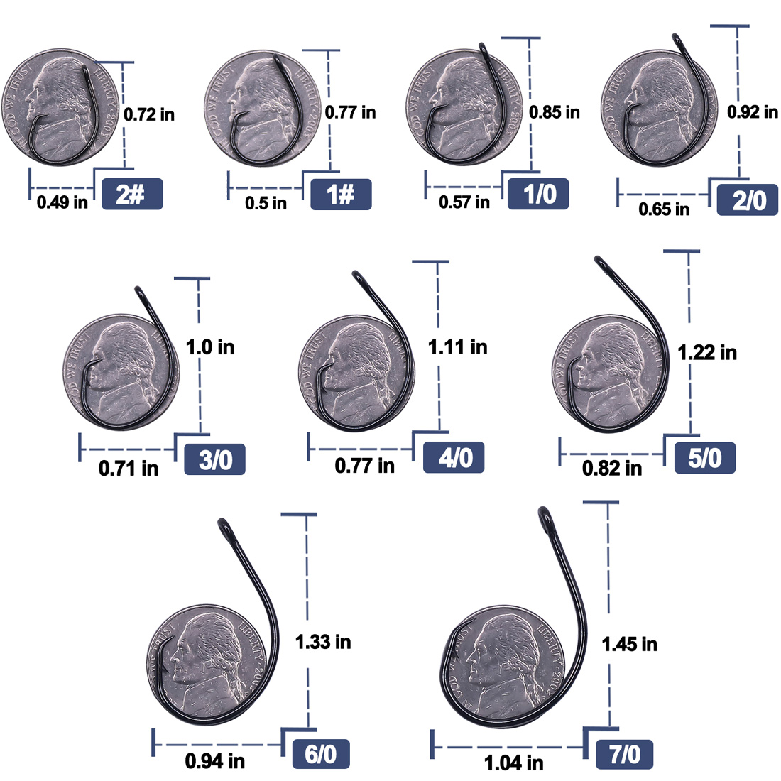 9KM 25-50Pcs Kail Lingkar Leba - Fishing Hook Circle ulasan dan harga