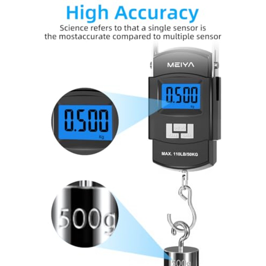 Timbangan Ikan Digital 110lb/5 - Fishing Hook Stainless Steel ulasan dan harga