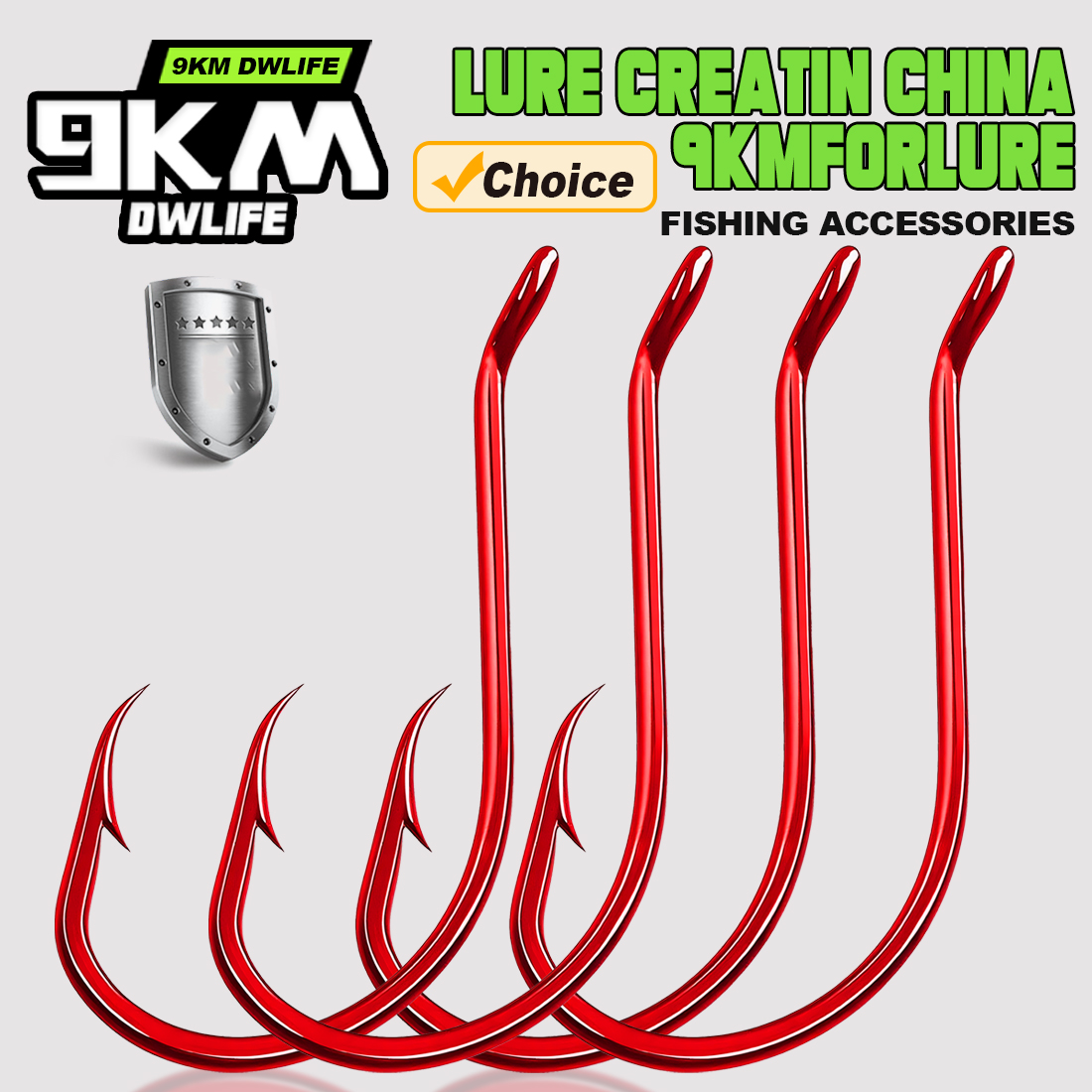 9KM 100 Buah Kait Gurita Merah - Fishing Hook Circle ulasan dan harga