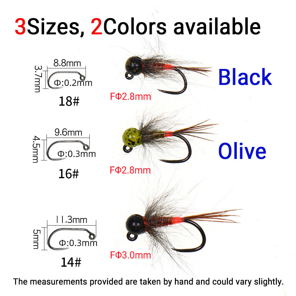 6PCS Jig Tungsten Bead Head Ny - Fishing Hook Barbless ulasan dan harga