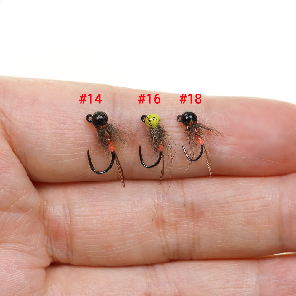 6PCS Jig Tungsten Bead Head Ny - Fishing Hook Barbless ulasan dan harga
