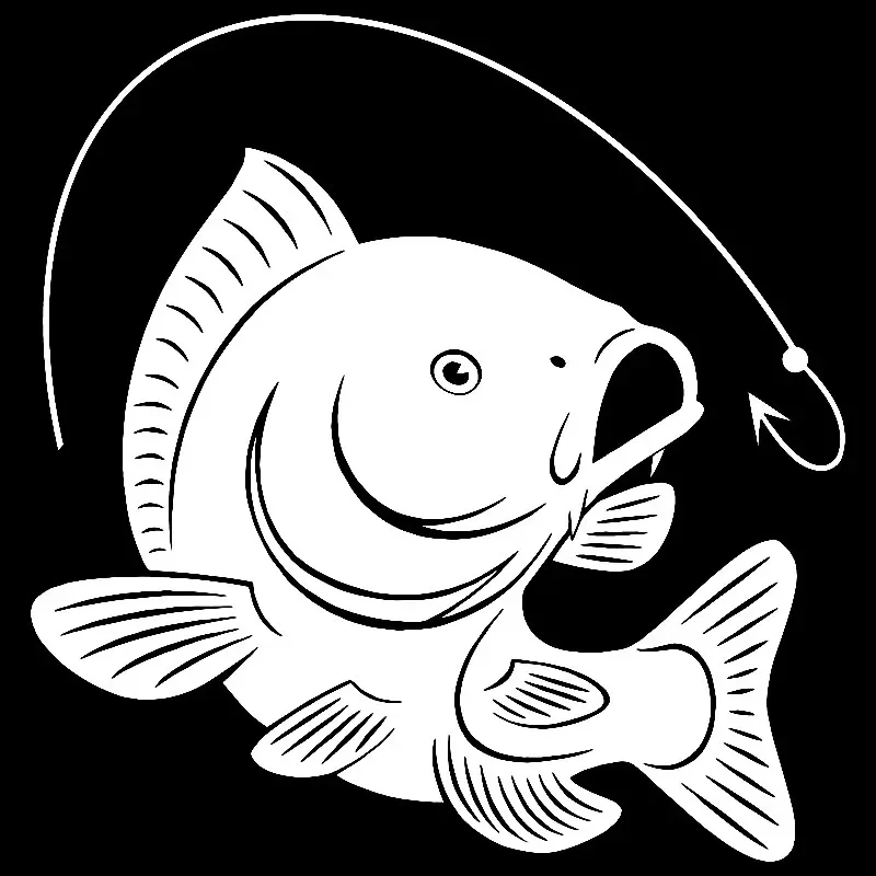 Stiker Pvc mobil 15cm * 14cm,  - Fishing Hook ulasan dan harga