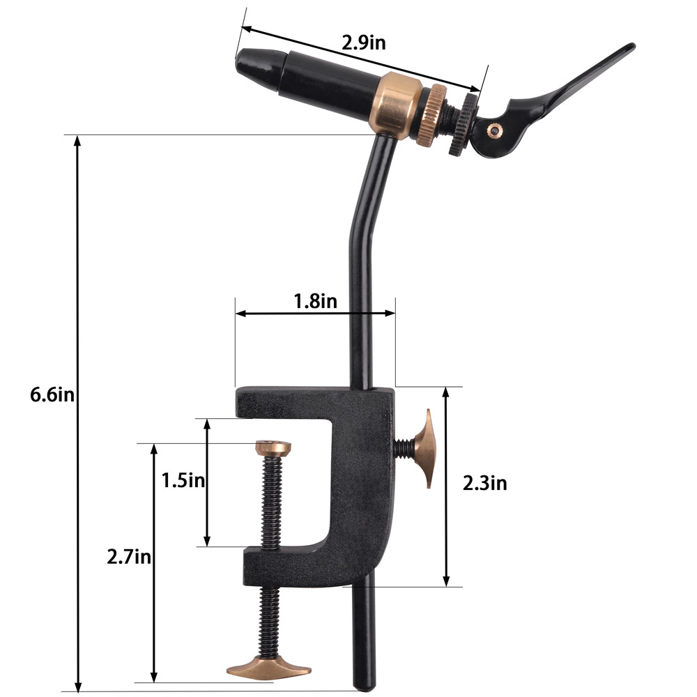 Rotary Fly mengikat alat Vise  - Fishing Hook Jig ulasan dan harga