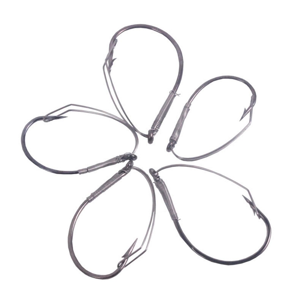 10 buah/kotak baja karbon ting - Fishing Hook Weedless ulasan dan harga