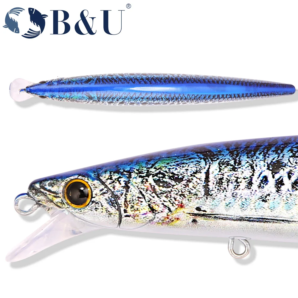 Umpan Minnow Laut B&U 163mm/33 - Fishing Hook Treble ulasan dan harga