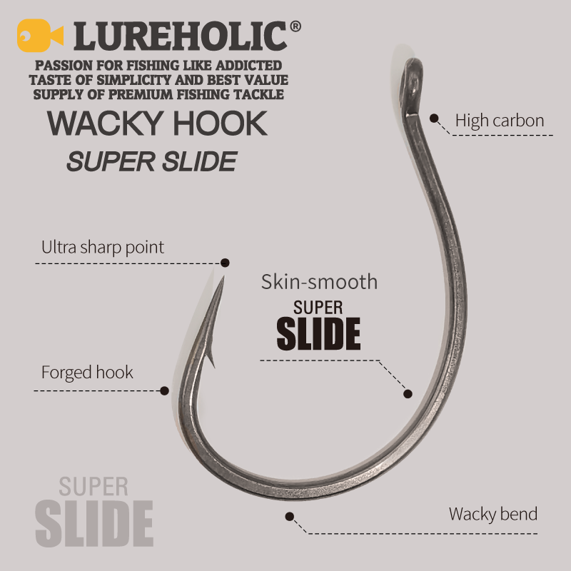 LUREHOLIC PTFE kait unik Super - Fishing Hook Barbless ulasan dan harga
