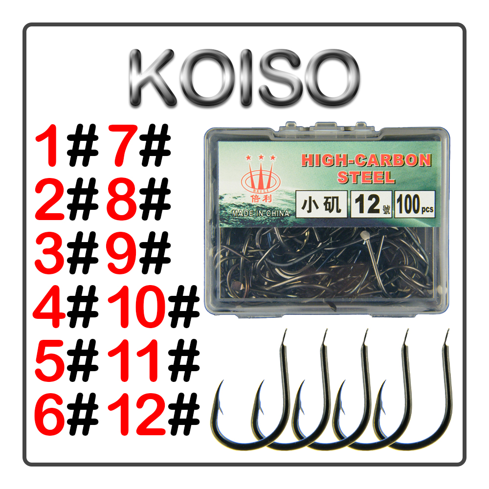 Kail ikan KOISO 100 buah/boks  - Fishing Hook Assortment ulasan dan harga