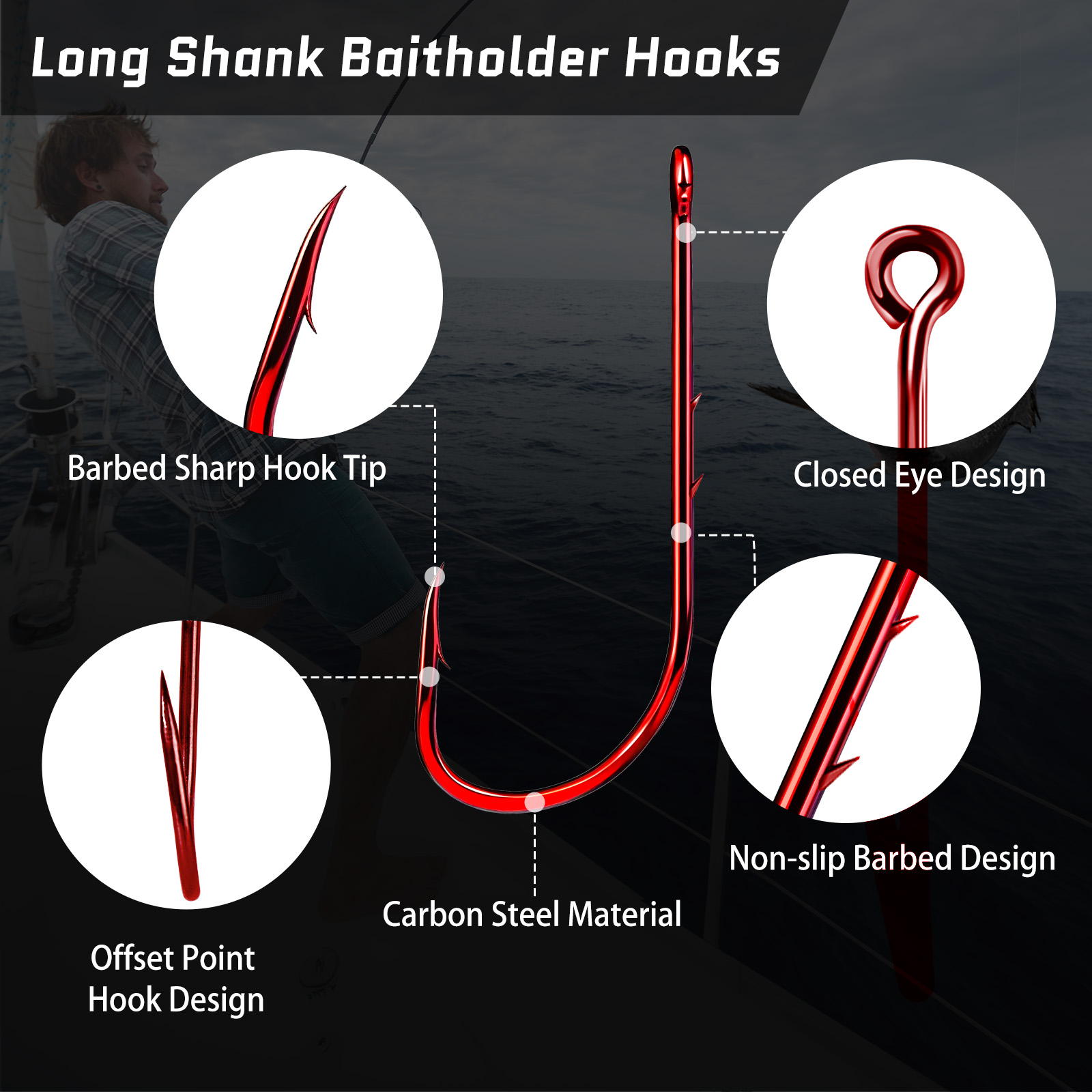 Kait Pancing Baitholder 9KM Ka - Fishing Hook Circle ulasan dan harga