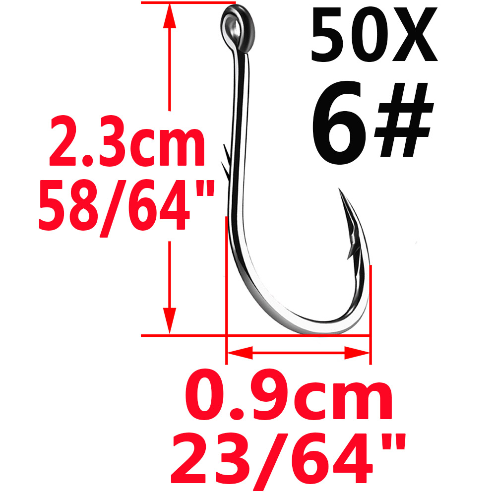 50 Buah Kait Pancing Bermata I - Fishing Hook Circle ulasan dan harga