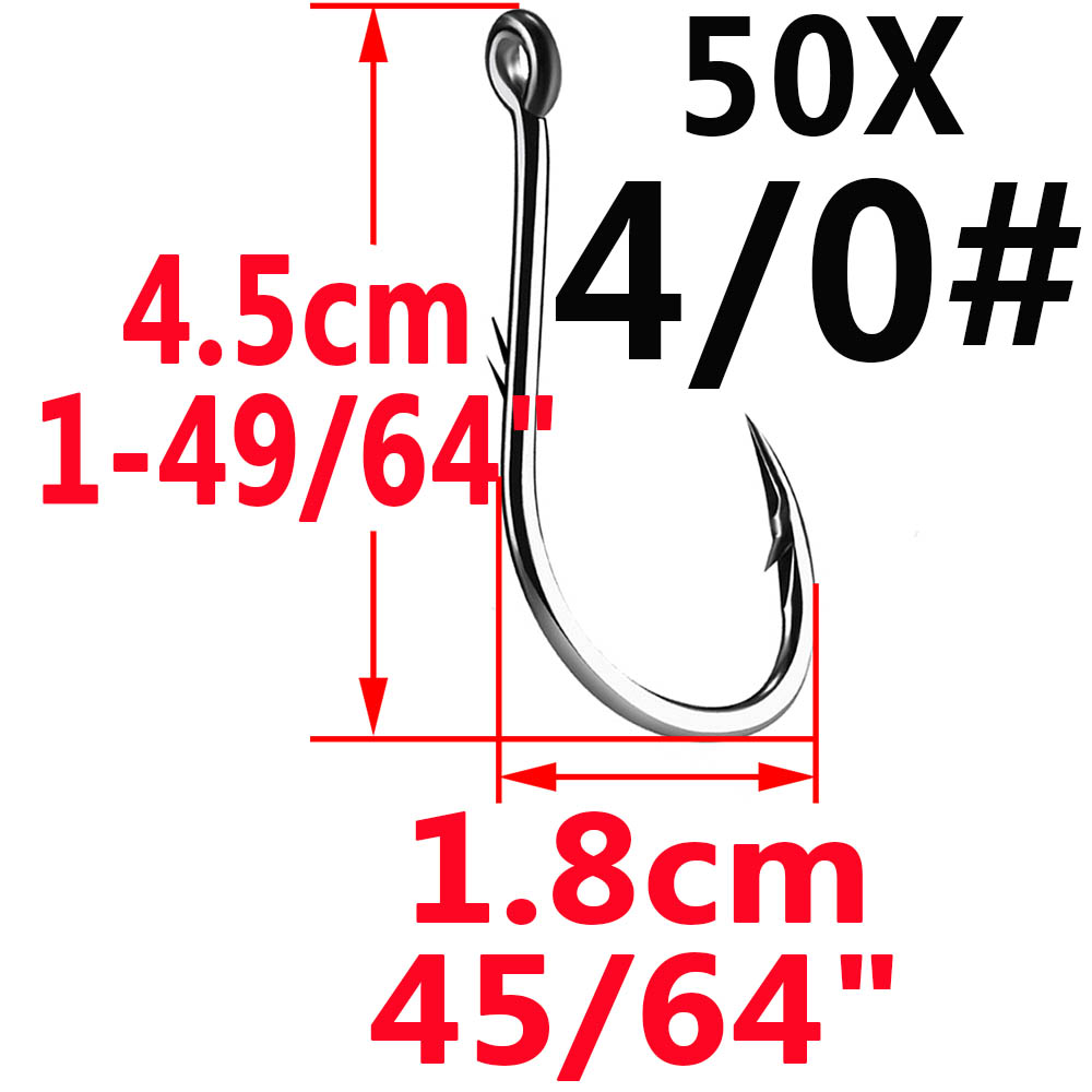 50 Buah Kait Pancing Bermata I - Fishing Hook Circle ulasan dan harga