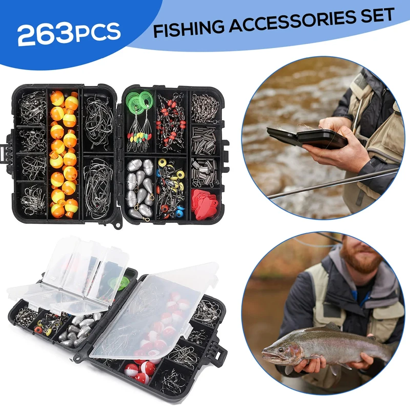 263 Buah Set Aksesori Memancin - Fishing Hook Box ulasan dan harga