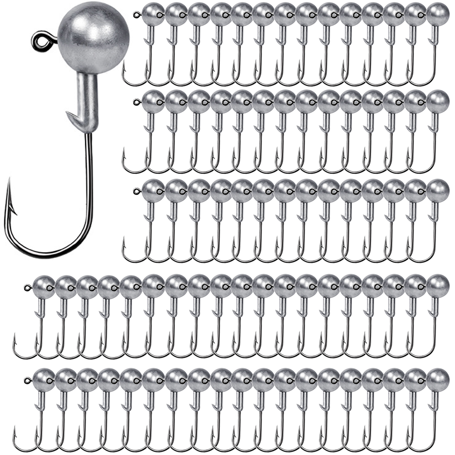 100PCS Kail Pancing Kepala Tim - Fishing Hook Offset ulasan dan harga