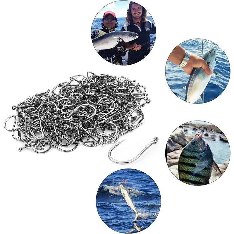 50-1600Pcs/Kotak Kail Pancing  - Fishing Hook Circle ulasan dan harga