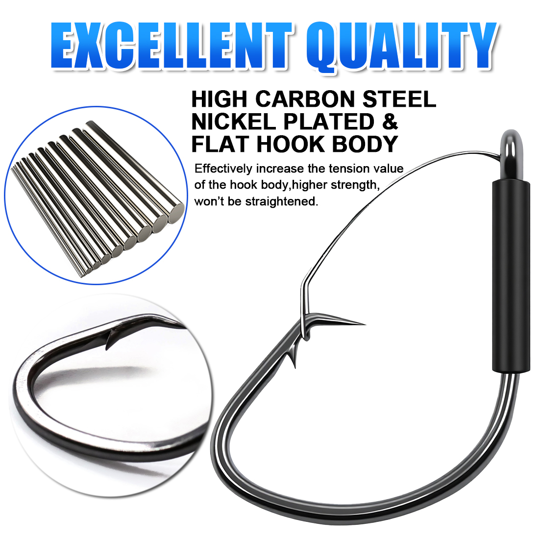 FishTrip Kait Rig Aneh Tanpa R - Fishing Hook Weedless ulasan dan harga