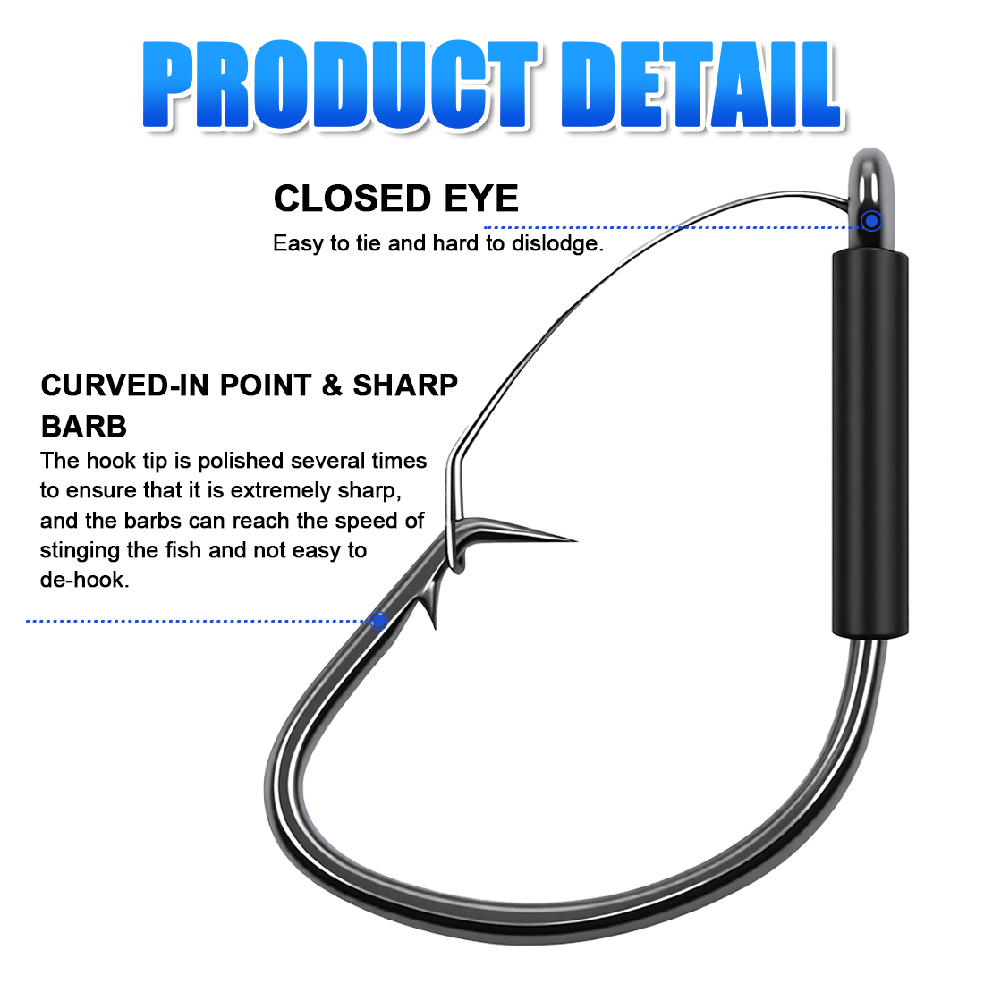 FishTrip Kait Rig Aneh Tanpa R - Fishing Hook Weedless ulasan dan harga