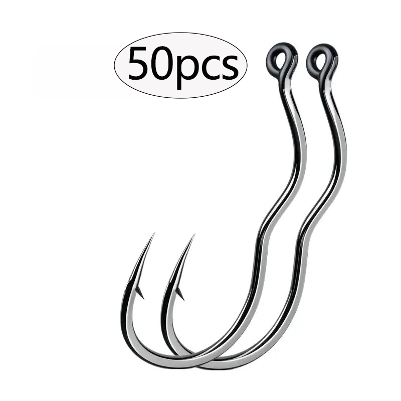 50 Buah Kail Pancing Baja Karb - Fishing Hook Circle ulasan dan harga