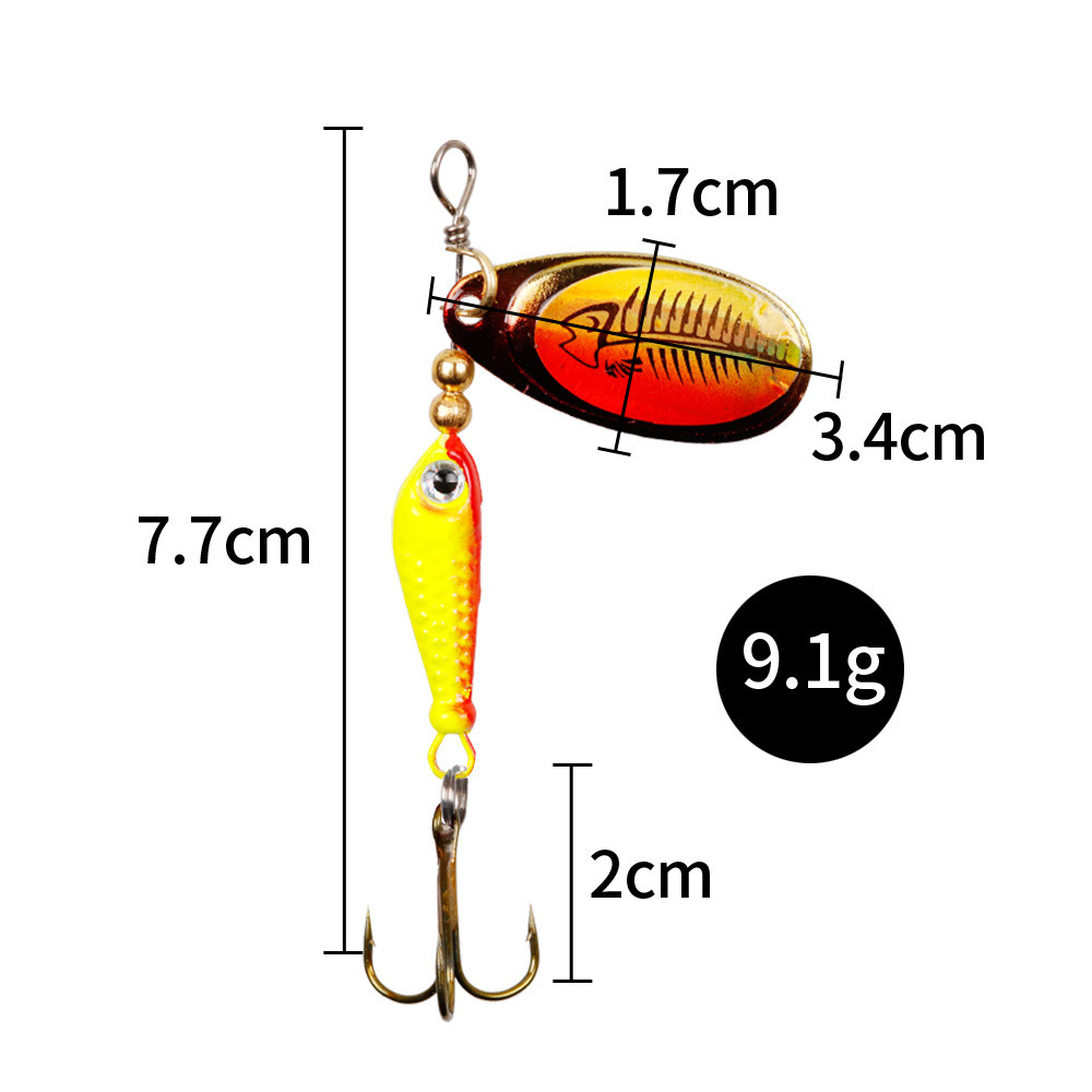 Umpan pemintal 9.1g 7cm, 10 bu - Fishing Hook Treble ulasan dan harga
