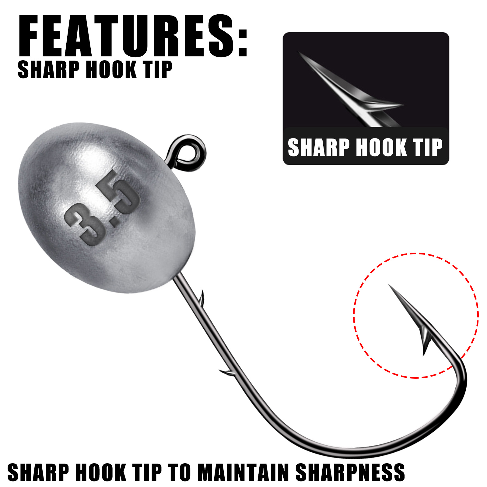 Jig kait kepala 1X Rockfish Aj - Fishing Hook Offset ulasan dan harga