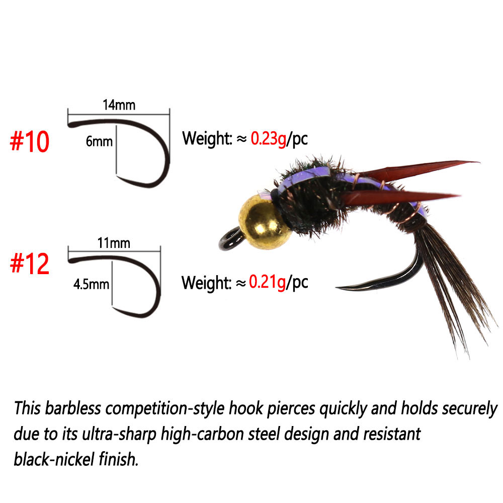 Bisoo 8 Buah Kail Terbang Bead - Fishing Hook Barbless ulasan dan harga