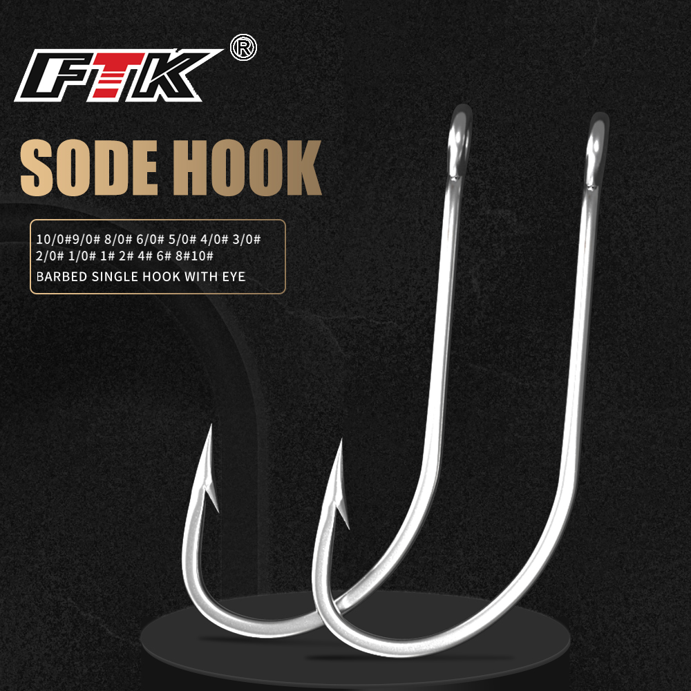 FTK kail pancing 1-10 #50PCS 1 - Fishing Hook Offset ulasan dan harga
