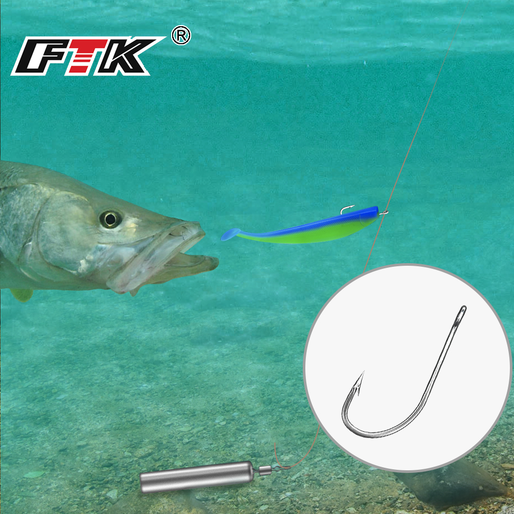 FTK kail pancing 1-10 #50PCS 1 - Fishing Hook Offset ulasan dan harga
