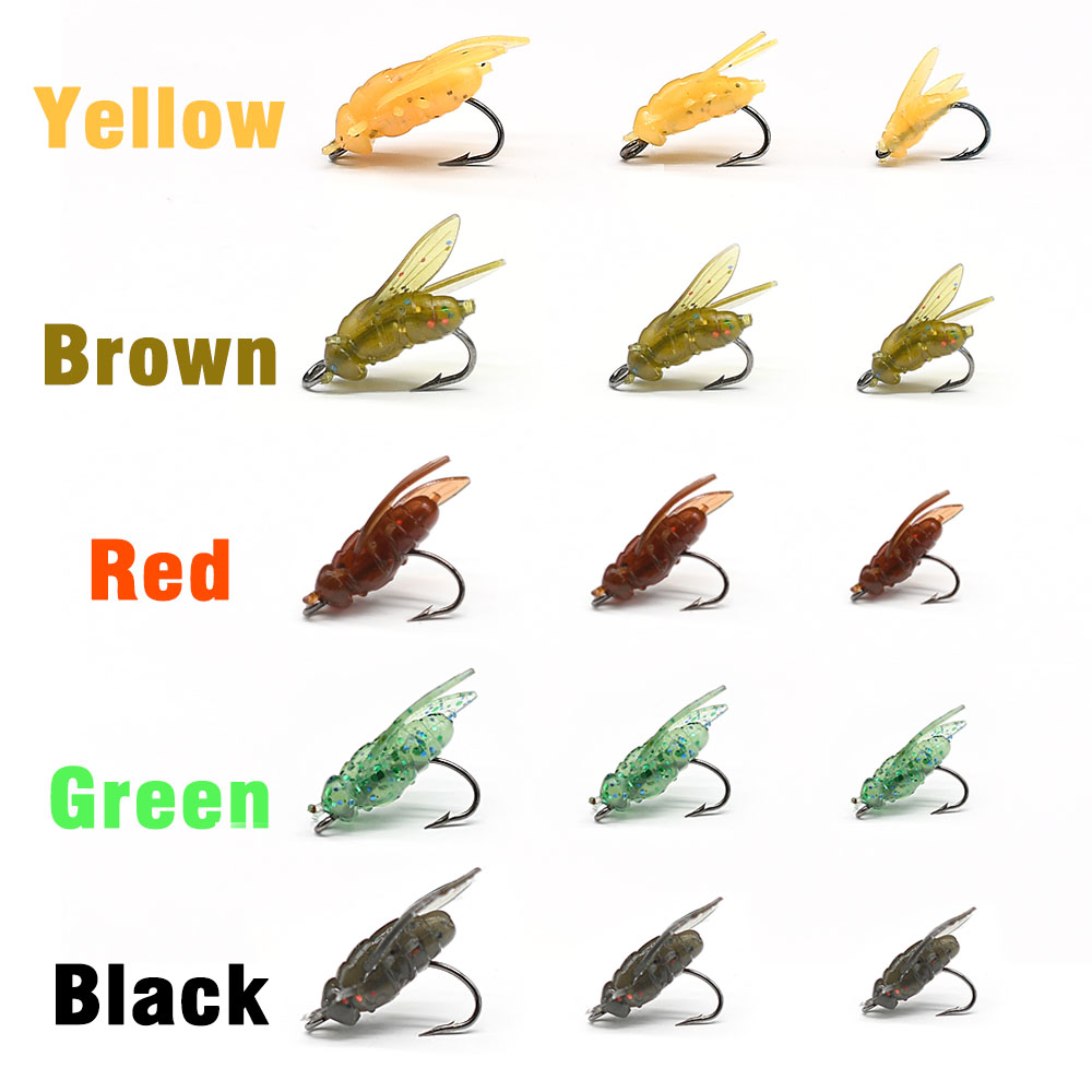 10 Buah Umpan Pancing Serangga - Fishing Hook Assortment ulasan dan harga
