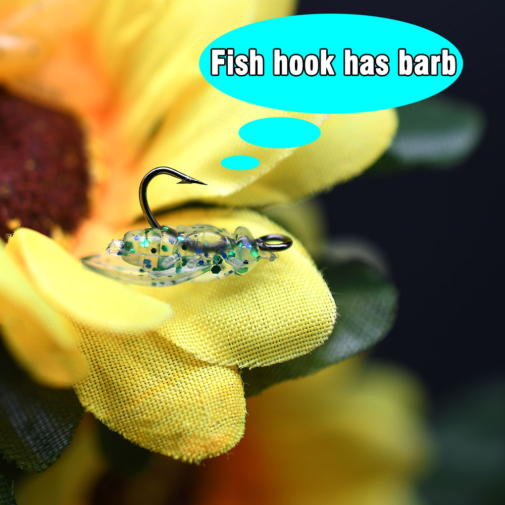 10 Buah Umpan Pancing Serangga - Fishing Hook Assortment ulasan dan harga