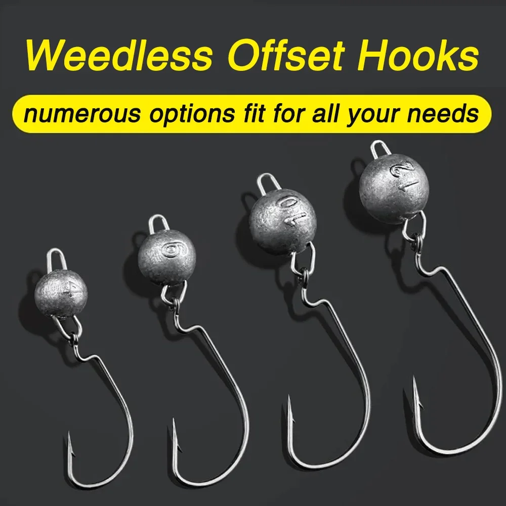 5 Buah Kait Cacing Kepala Jig  - Fishing Hook Weedless ulasan dan harga